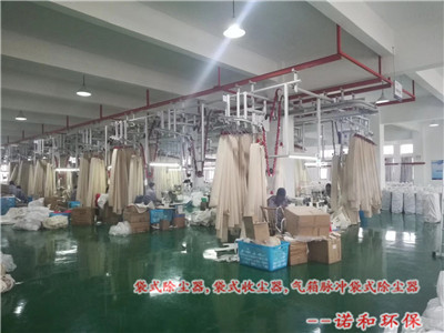 除尘布袋生产车间景象